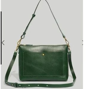 Madewell Transport Women’s Leather Crossbody Bag - Forrest Green